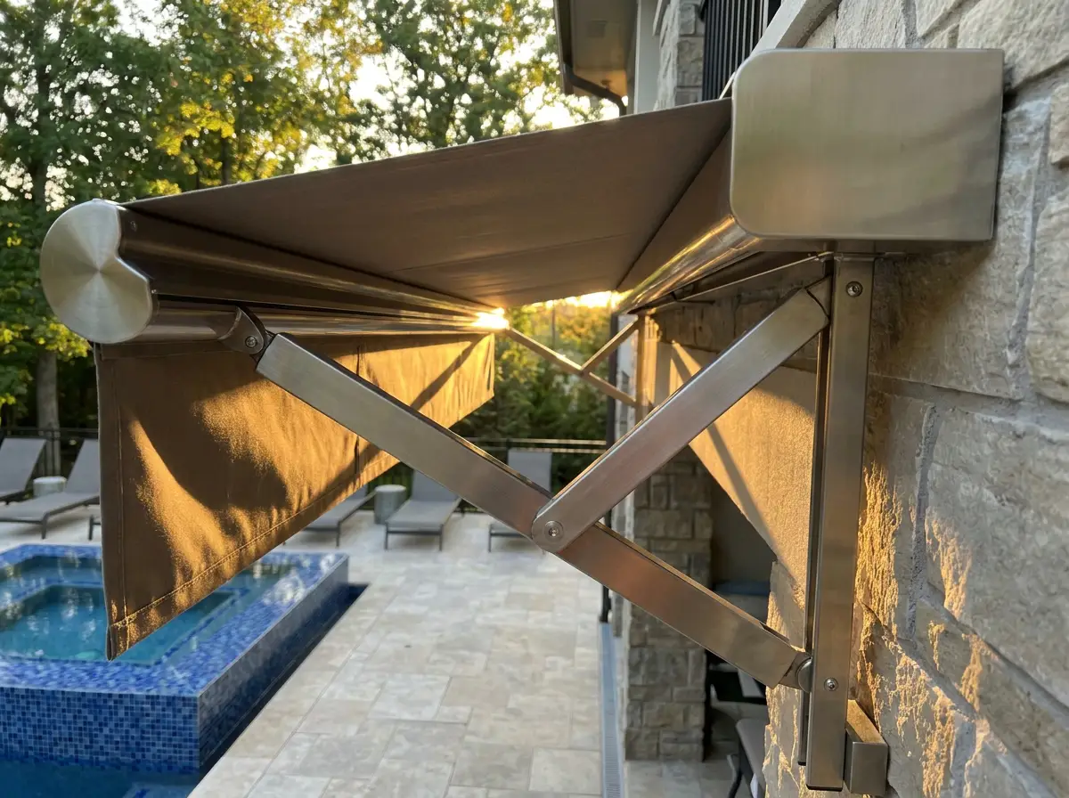Folding-Arm Awnings fitted in a Plattekloof home